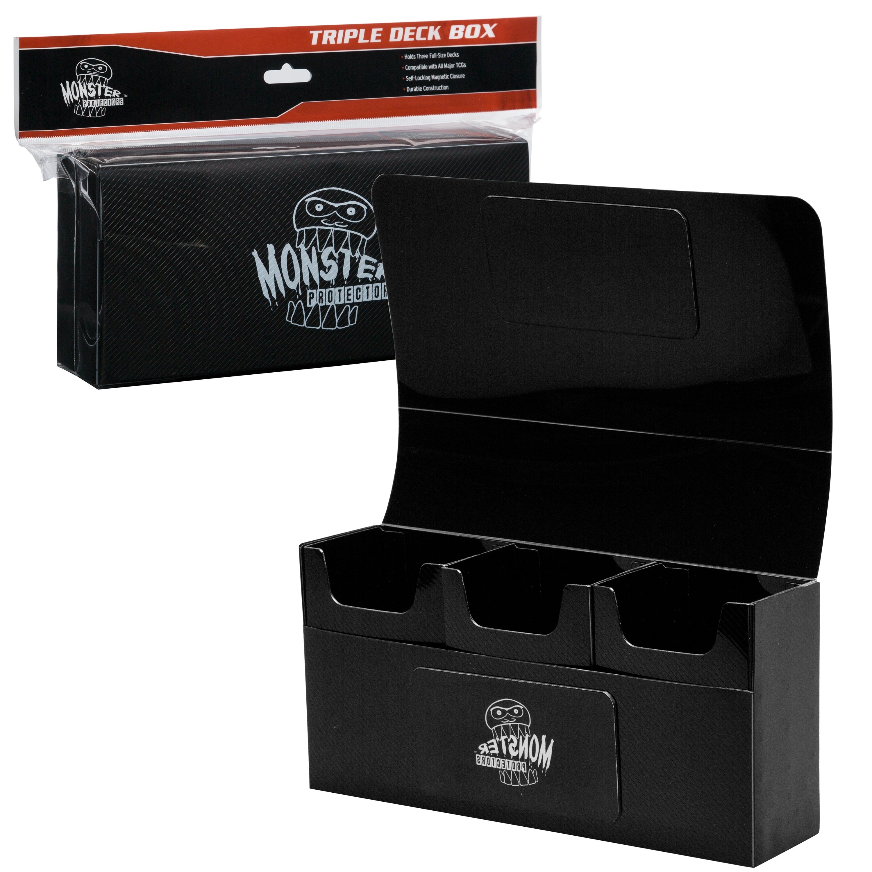 Image for Triple Deck Box - Black (Holds 225) - Deck Boxes