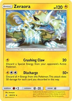 Image for Zeraora - 60/214 (SM Unbroken Bonds) (Cracked Ice Holo) (060/214) (Deck Exclusives) (PR) - Pokemon