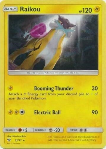 Image for Raikou - 32/73 (Let's Play, Pikachu!) (Cracked Ice Holo) (032/073) (Deck Exclusives) (PR) - Pokemon