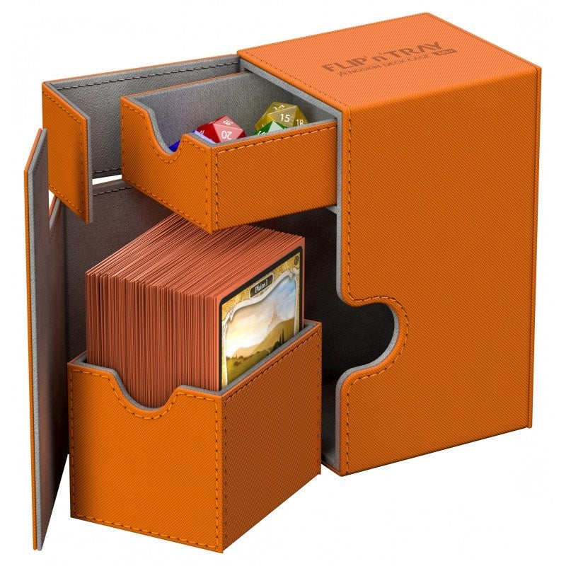 Image for Flip 'n' Tray Deck Case XenoSkin - Orange (Holds 80+) - Deck Boxes