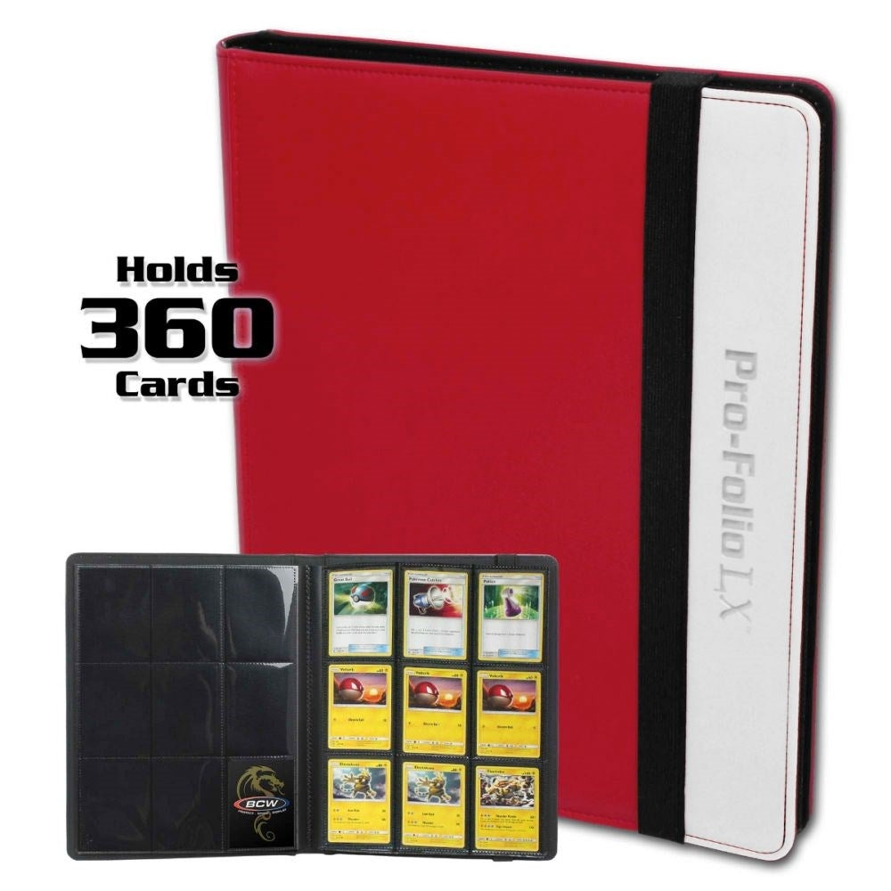 Image for Pro-Folio 9-Pocket LX Album - Red and White - Storage Albums