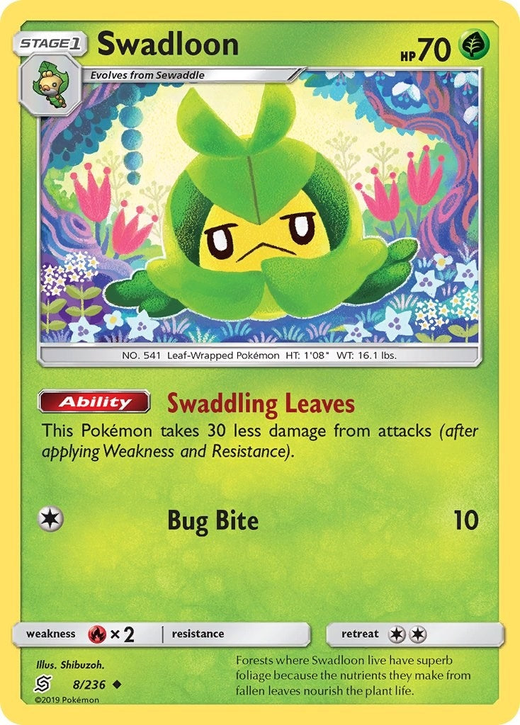 Image for Swadloon (8/236) (SM - Unified Minds) (SM11) - Pokemon