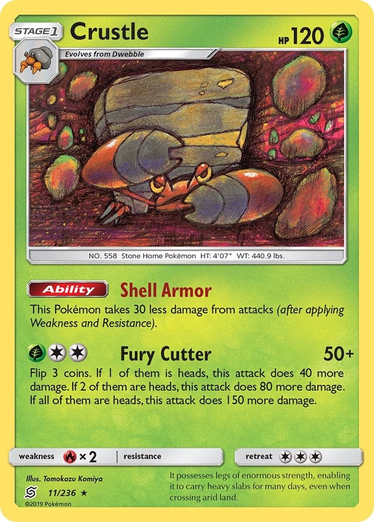 Image for Crustle (11/236) (SM - Unified Minds) (SM11) - Pokemon