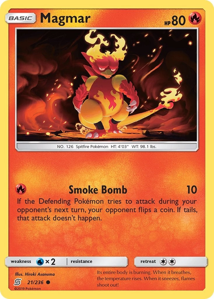 Image for Magmar (21/236) (SM - Unified Minds) (SM11) - Pokemon