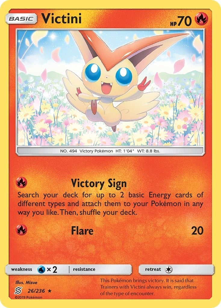 Image for Victini (26/236) (SM - Unified Minds) (SM11) - Pokemon