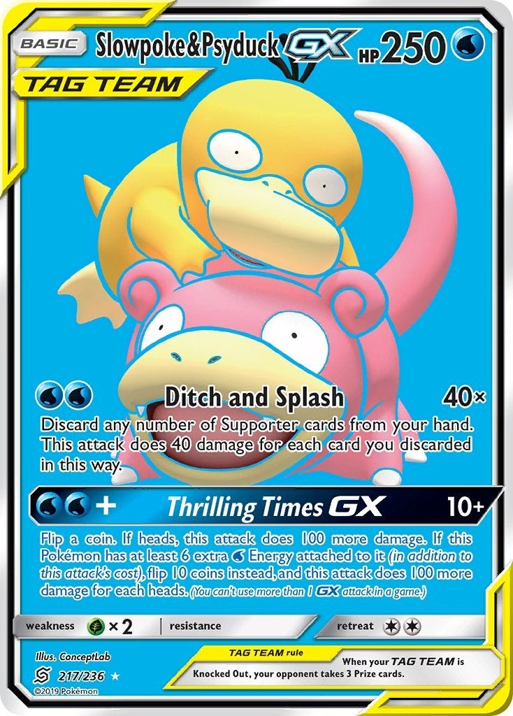 Image for Slowpoke & Psyduck GX (Full Art) (217/236) (SM - Unified Minds) (SM11) - Pokemon