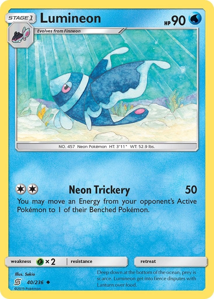 Image for Lumineon (40/236) (SM - Unified Minds) (SM11) - Pokemon