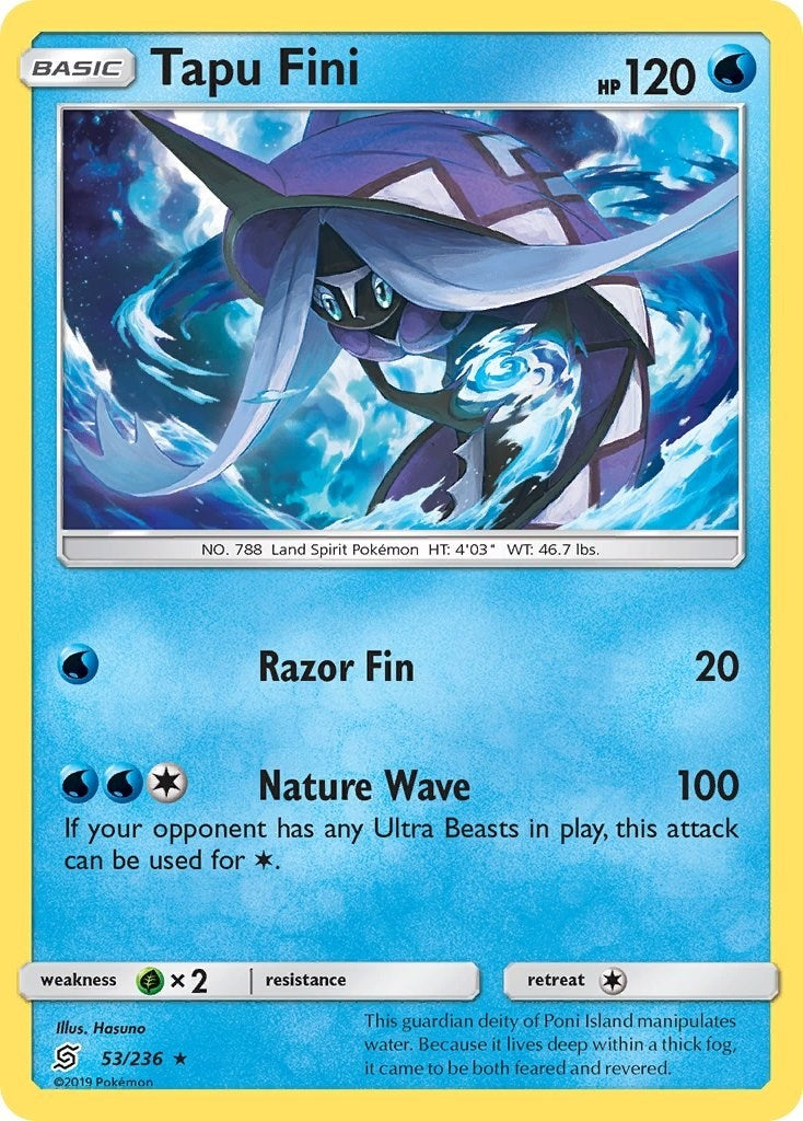 Image for Tapu Fini (53/236) (SM - Unified Minds) (SM11) - Pokemon