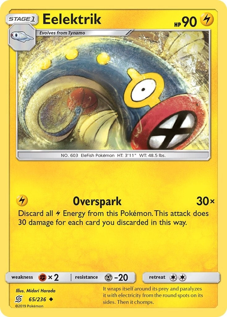Image for Eelektrik (65/236) (SM - Unified Minds) (SM11) - Pokemon