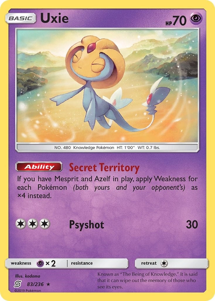 Image for Uxie (83/236) (SM - Unified Minds) (SM11) - Pokemon