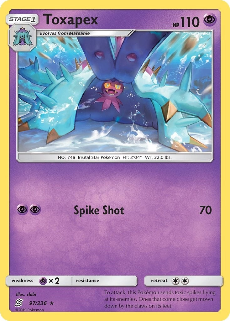 Image for Toxapex (97/236) (SM - Unified Minds) (SM11) - Pokemon