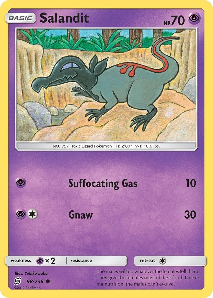 Image for Salandit (98) (98/236) (SM - Unified Minds) (SM11) - Pokemon