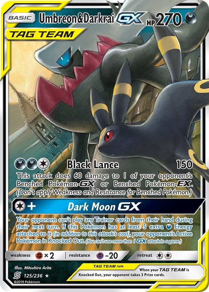 Image for Umbreon & Darkrai GX (125/236) (SM - Unified Minds) (SM11) - Pokemon