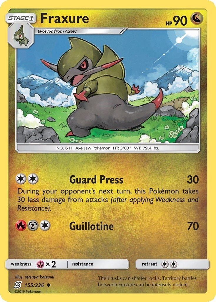 Image for Fraxure (155/236) (SM - Unified Minds) (SM11) - Pokemon