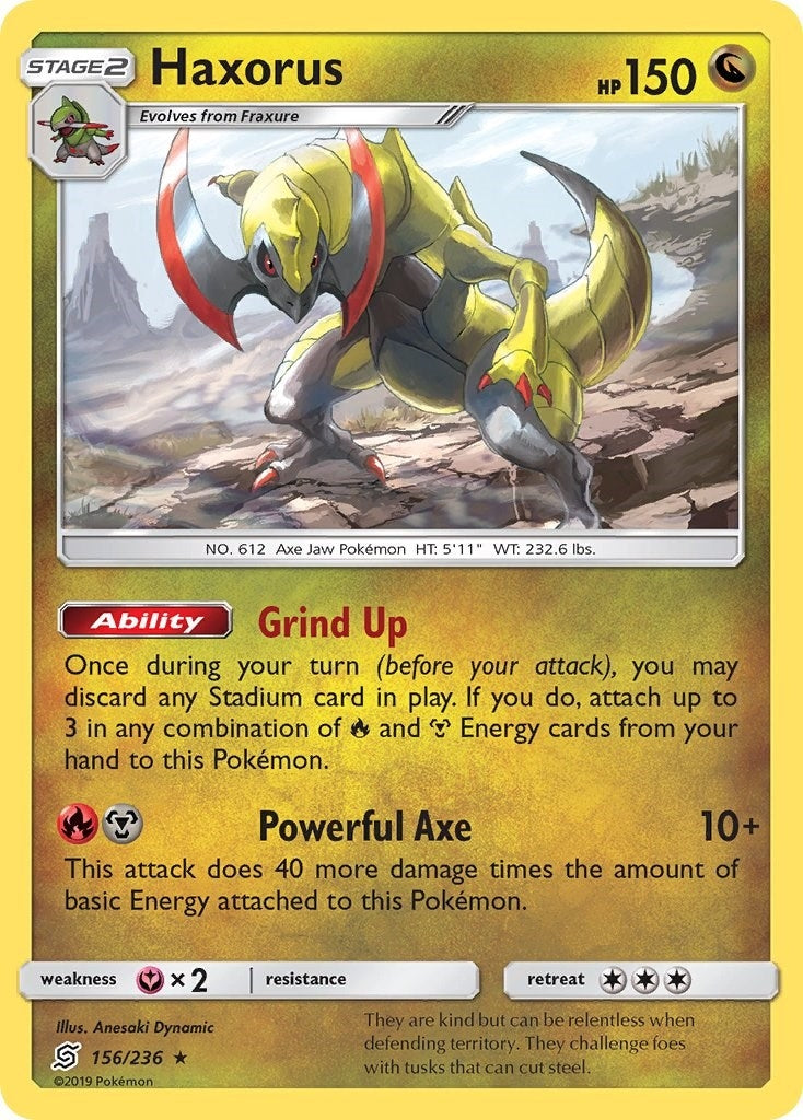 Image for Haxorus (156/236) (SM - Unified Minds) (SM11) - Pokemon