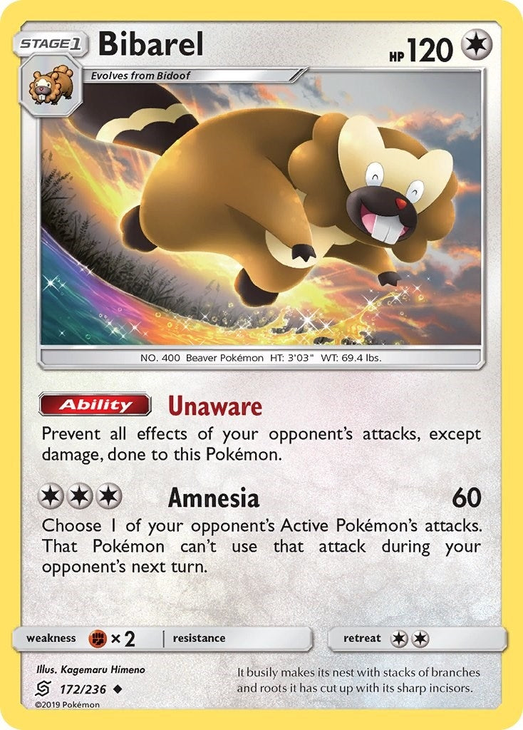 Image for Bibarel (172/236) (SM - Unified Minds) (SM11) - Pokemon