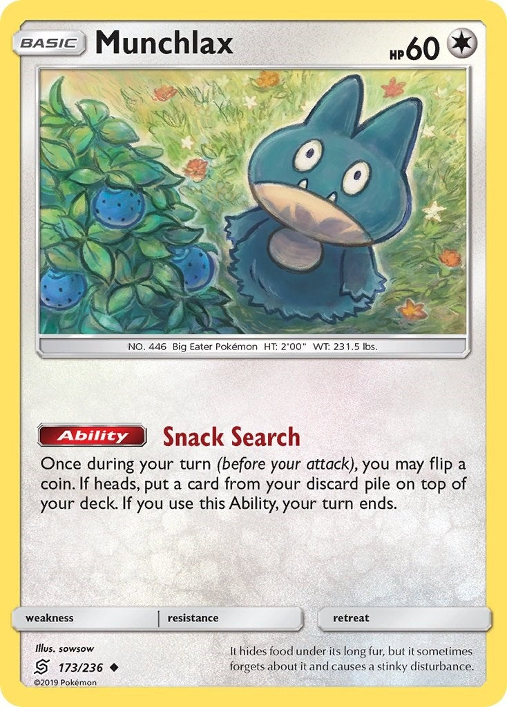 Image for Munchlax (173/236) (SM - Unified Minds) (SM11) - Pokemon