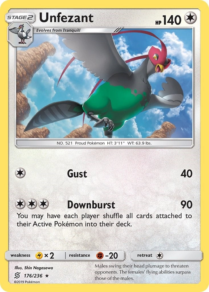Image for Unfezant (176/236) (SM - Unified Minds) (SM11) - Pokemon
