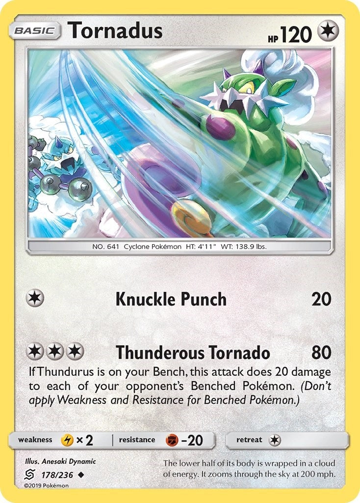 Image for Tornadus (178/236) (SM - Unified Minds) (SM11) - Pokemon