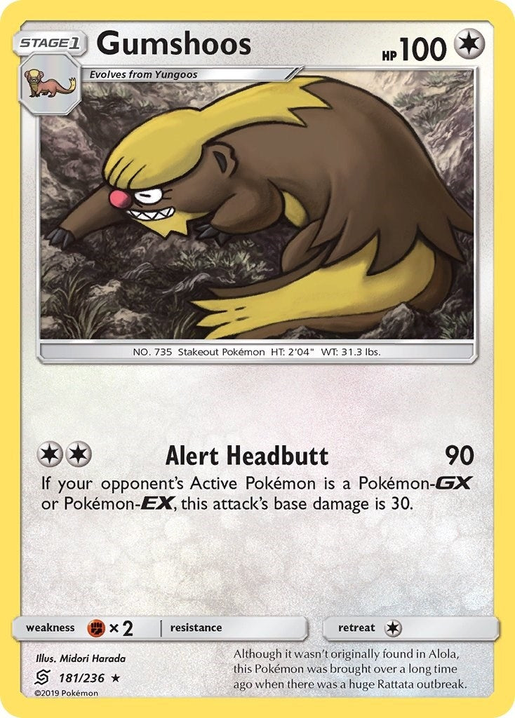 Image for Gumshoos (181/236) (SM - Unified Minds) (SM11) - Pokemon
