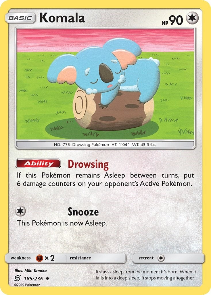 Image for Komala (185/236) (SM - Unified Minds) (SM11) - Pokemon