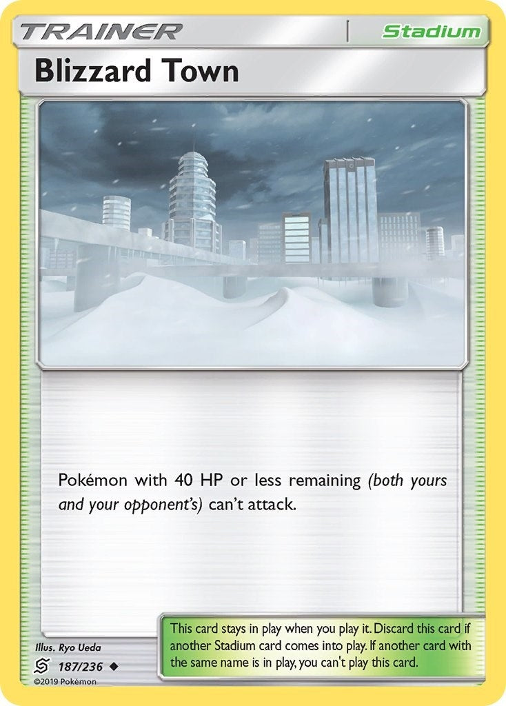 Image for Blizzard Town (187/236) (SM - Unified Minds) (SM11) - Pokemon