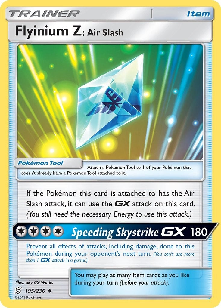 Image for Flyinium Z: Air Slash (195/236) (SM - Unified Minds) (SM11) - Pokemon