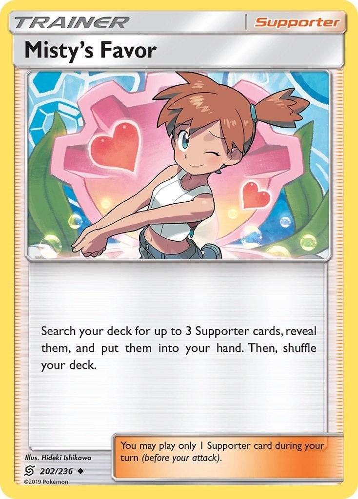 Image for Misty's Favor (202/236) (SM - Unified Minds) (SM11) - Pokemon