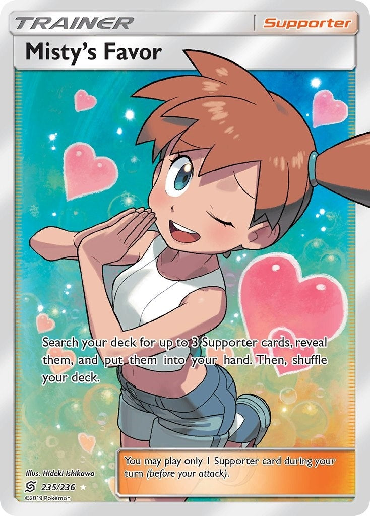 Image for Misty's Favor (Full Art) (235/236) (SM - Unified Minds) (SM11) - Pokemon