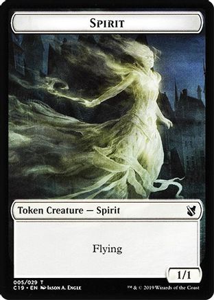 Spirit // Human Double-Sided Token (C19-5 // 3) [Commander 2019] - PokeBox USA
