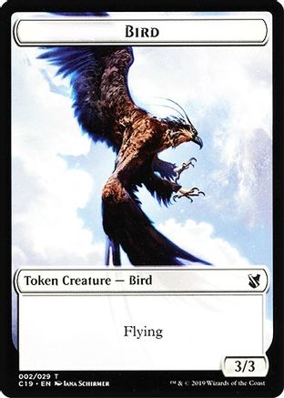 Bird (002) // Sculpture Double-Sided Token (C19-2 // 24) [Commander 2019]