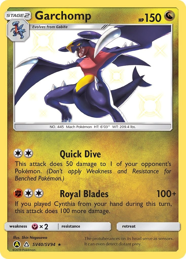 Image for Garchomp (SV40/SV94) (Hidden Fates: Shiny Vault) - Pokemon