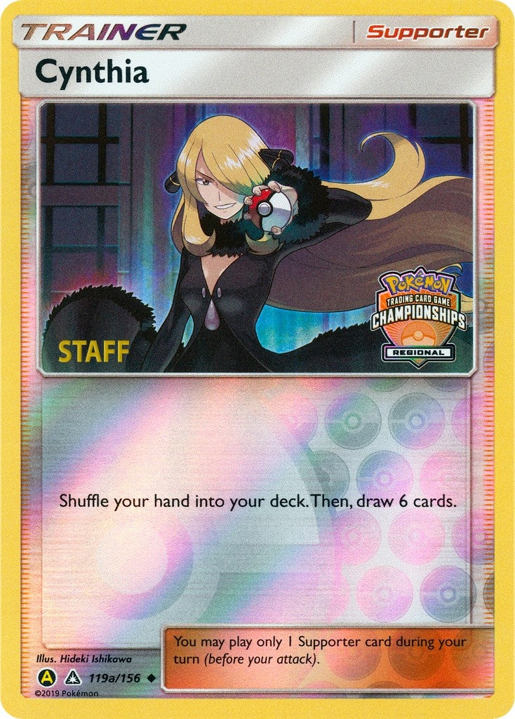 Image for Cynthia - 119a/156 (Regional Championships) [Staff] (119a/156) (League & Championship Cards) (PR) - Pokemon