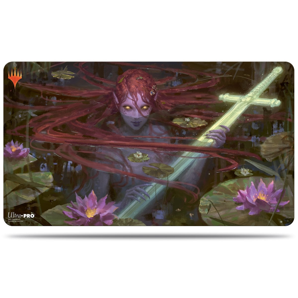 Image for Throne of Eldraine Standard Size Playmat for Magic - Emry, Lurker of the Loch - Playmats