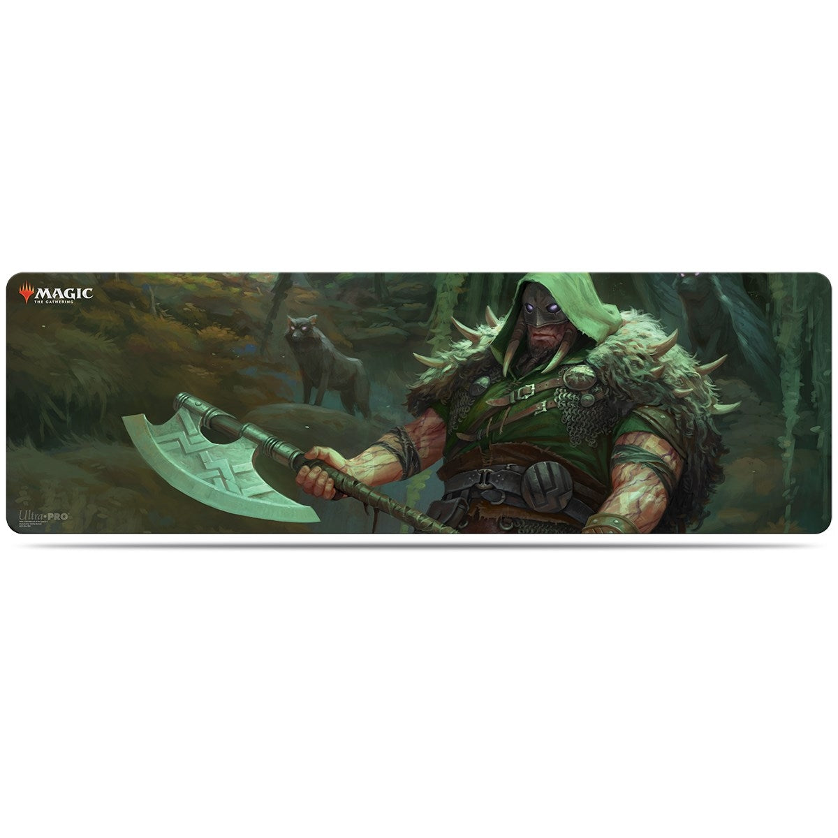 Image for Throne of Eldraine Garruk, Cursed Huntsman Table Playmat for Magic (8ft) - Playmats