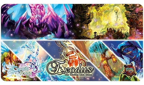 Image for Crystal Forge Collage Playmat for Exodus TCG - Playmats