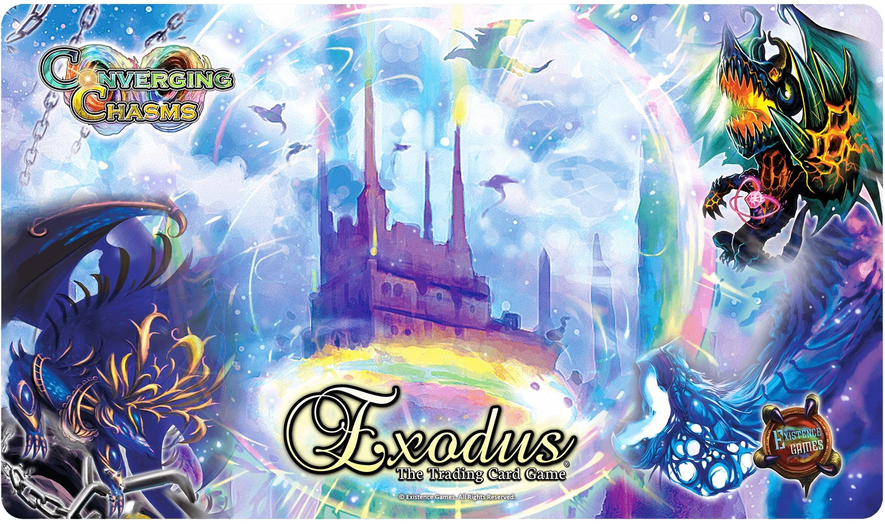 Image for Converging Chasms Dragons Playmat for Exodus TCG - Playmats