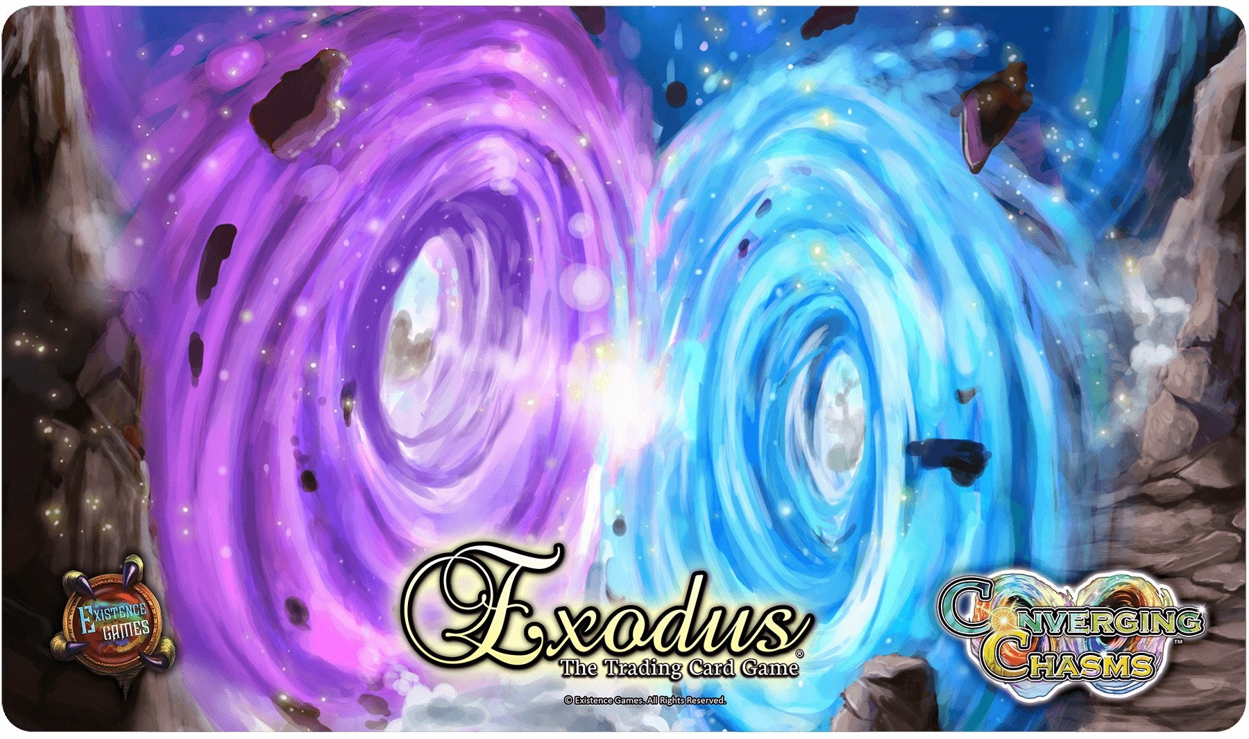 Image for Converging Chasms Portals Collide Playmat for Exodus TCG - Playmats