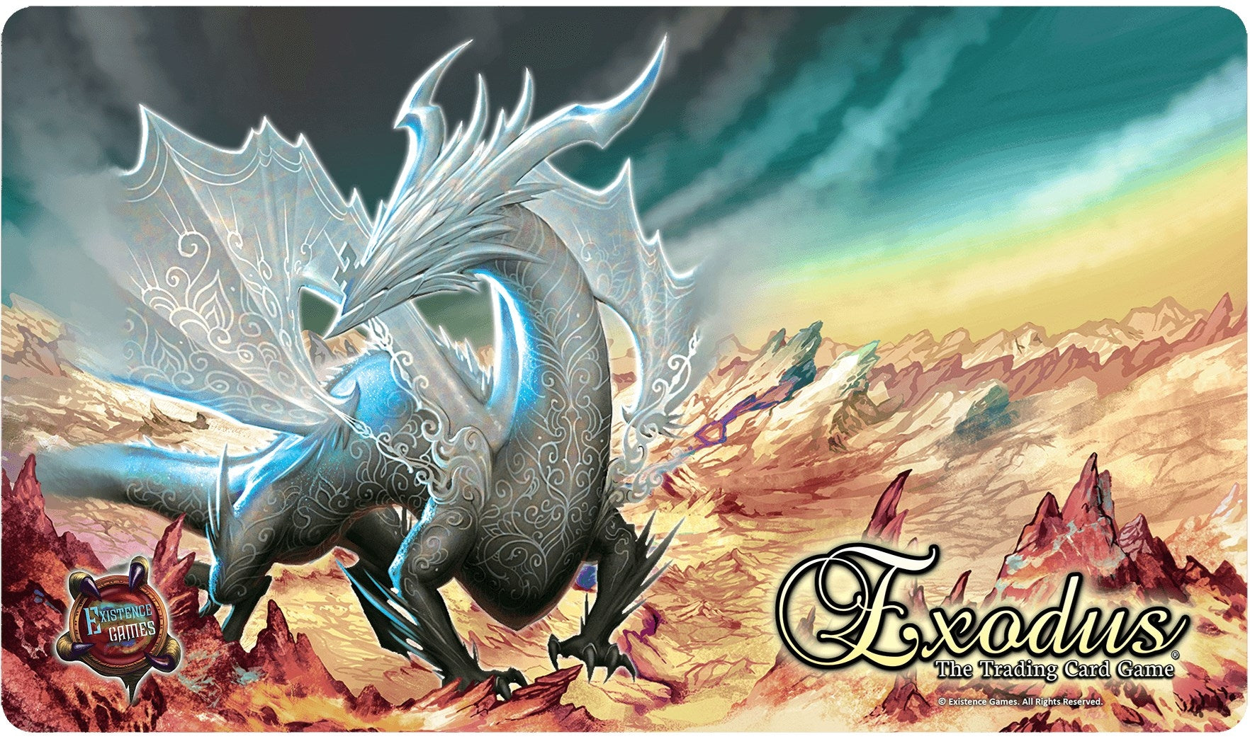 Image for Timeglypha Playmat for Exodus TCG (Stitched Edge) - Playmats