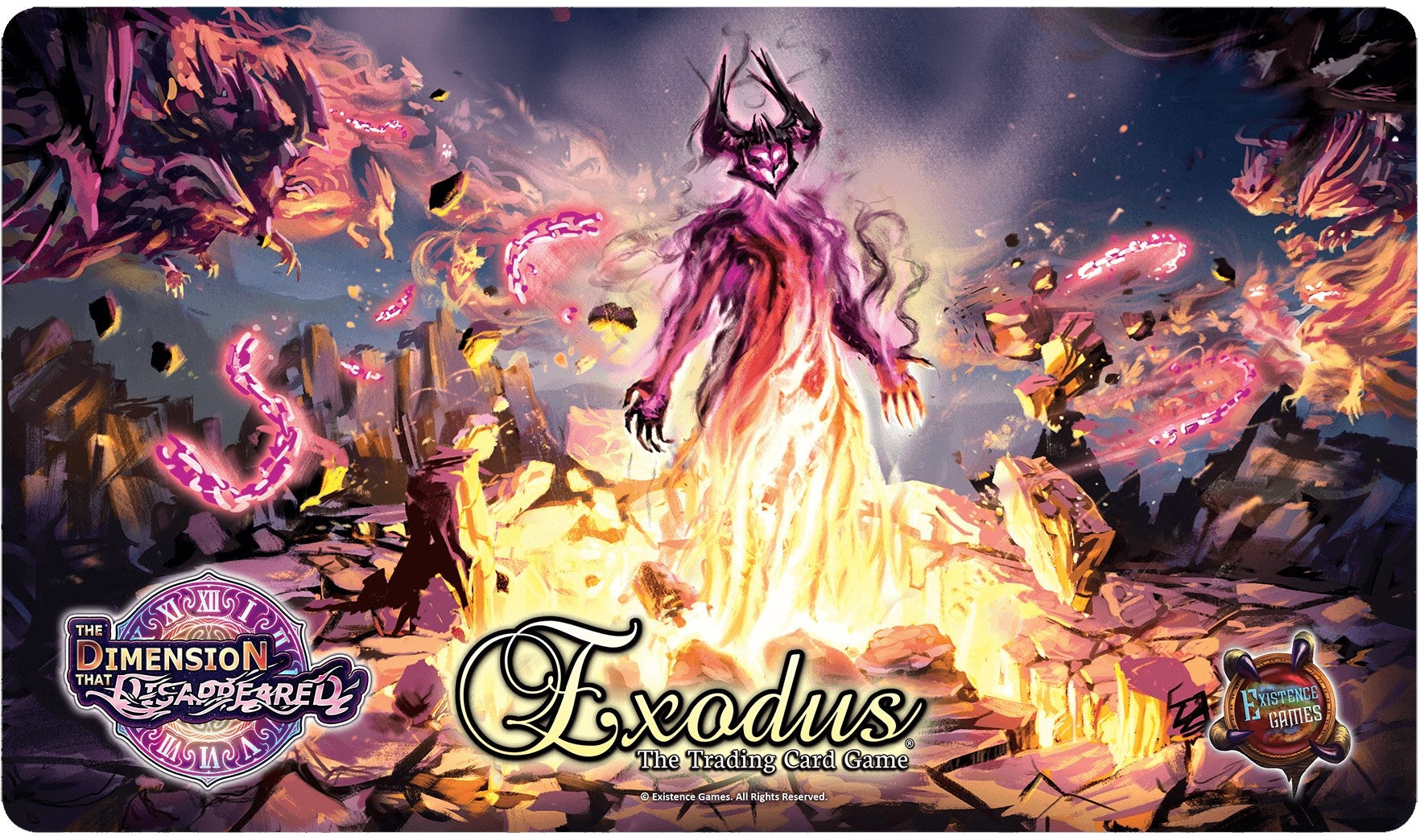 Image for The Dimension That Disappeared Eroda's Ascendance Playmat for Exodus TCG - Playmats