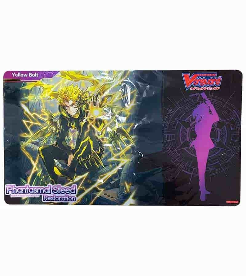 Image for Cardfight!! Vanguard Preorder Playmat: Phantasmal Steed Restoration - Yellow Bolt - Playmats