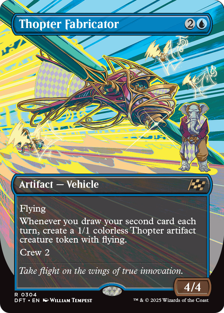 Thopter Fabricator (Borderless) (DFT-304) [Aetherdrift] Foil