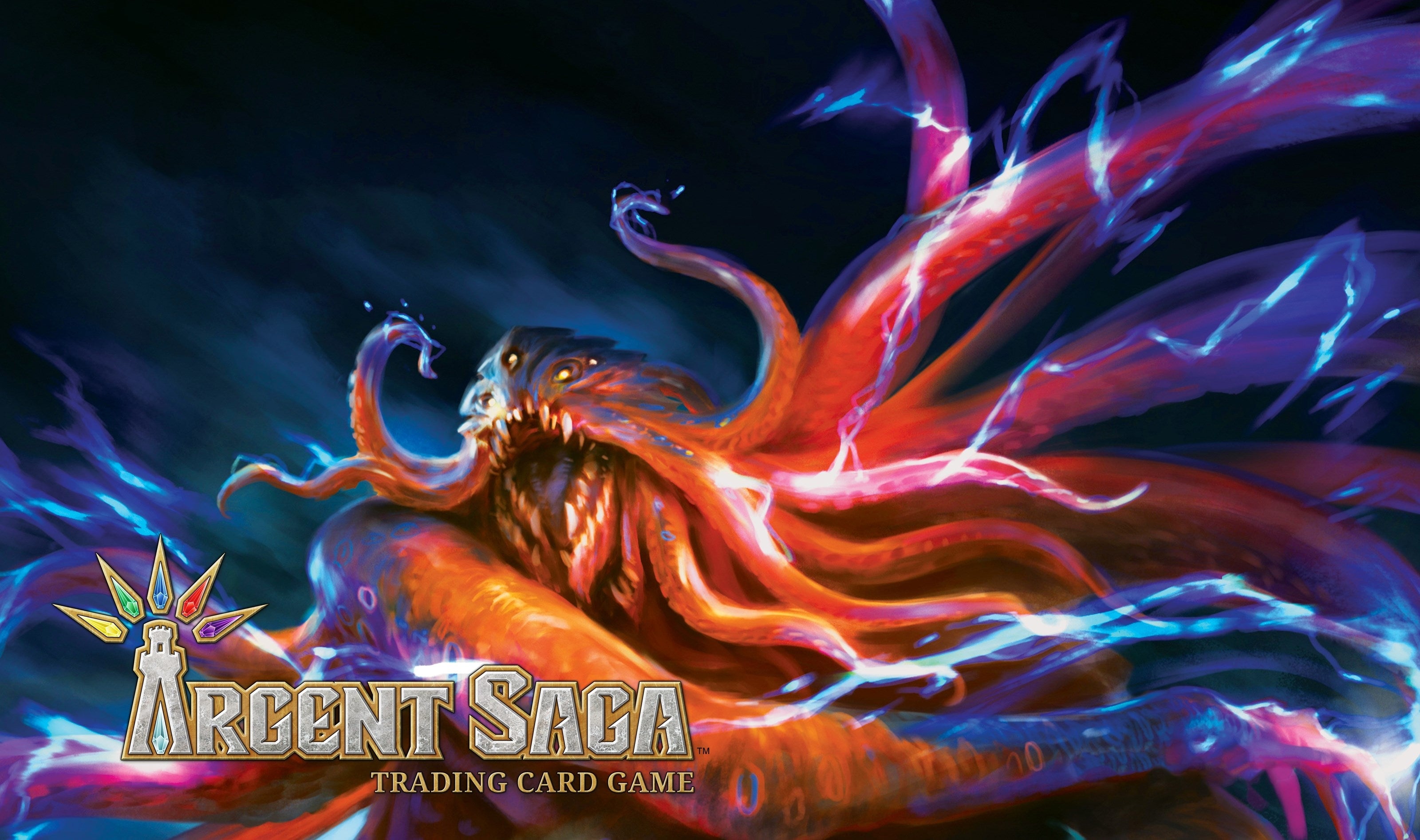Image for Argent Saga TCG Rubber Playmat - Azure Guardian - Playmats