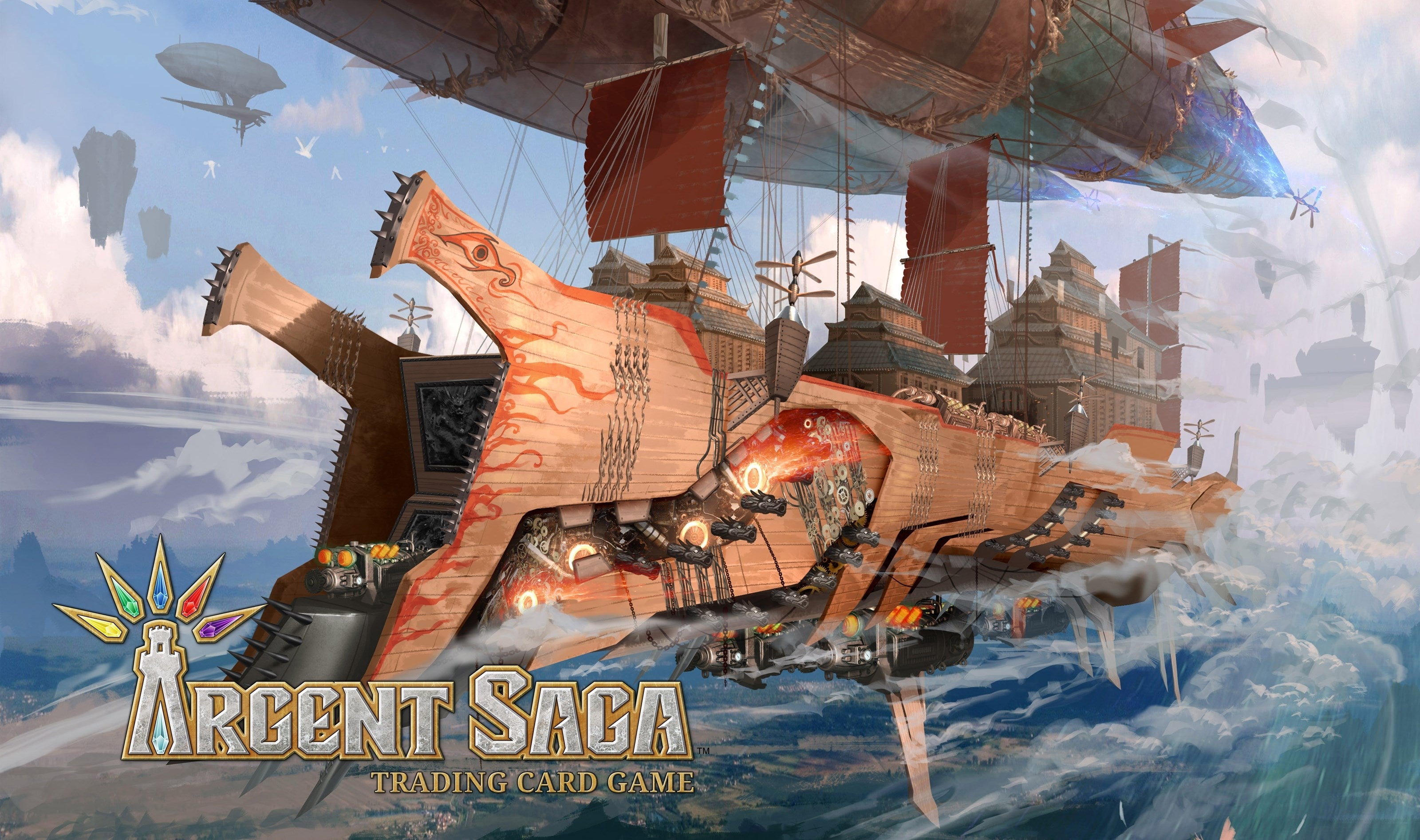Image for Argent Saga TCG Rubber Playmat - Skytree Warship - Playmats