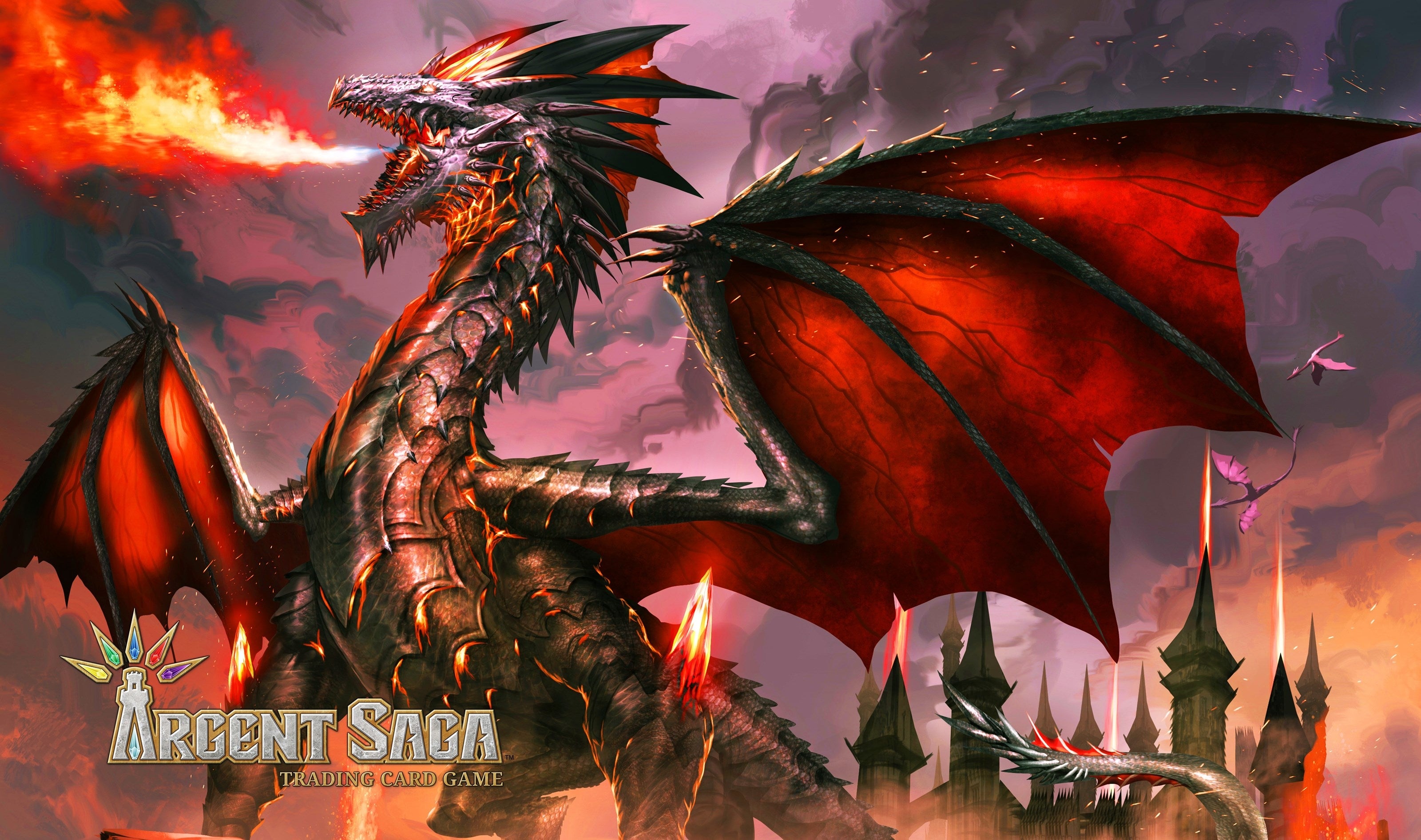 Image for Argent Saga TCG Rubber Playmat - Igneous Dragon - Playmats