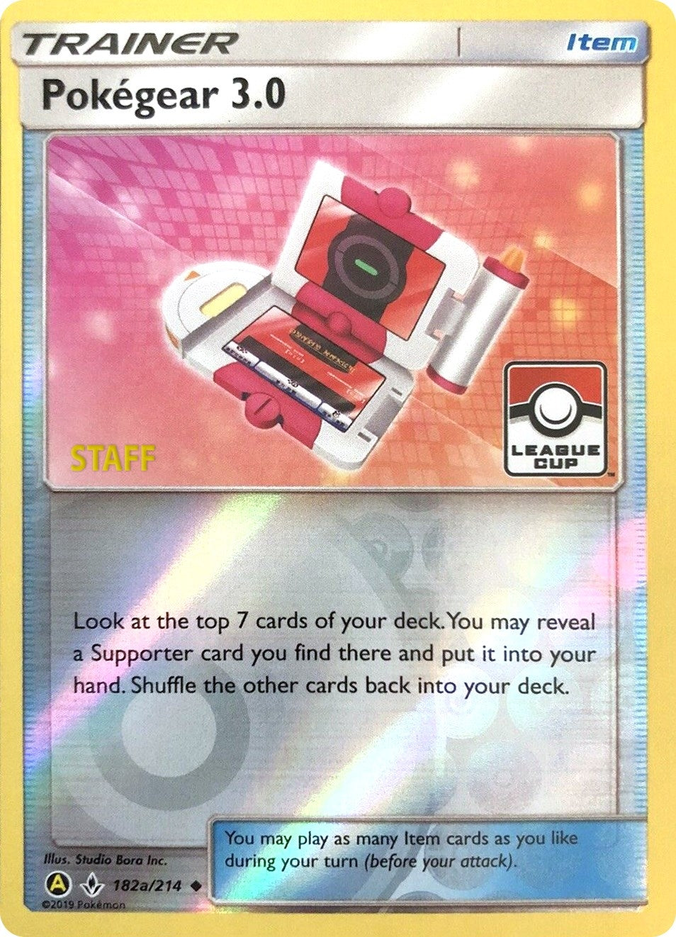 Image for Pokegear 3.0 - 182a/214 (League Cup) [Staff] (182a/214) (League & Championship Cards) (PR) - Pokemon