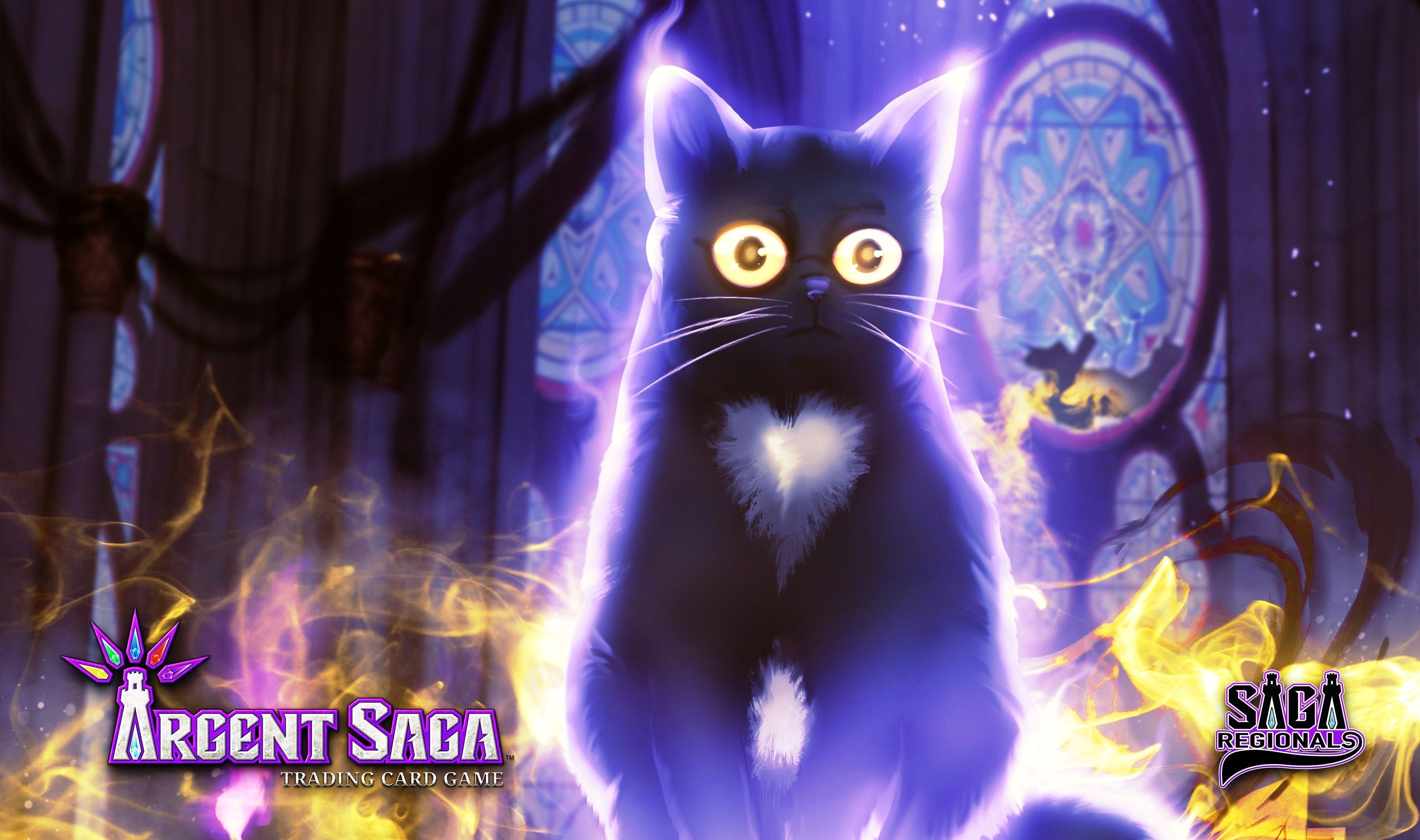 Image for Argent Saga TCG Rubber Event Playmat - Luna Saga (Regional Entry October 2019) - Playmats