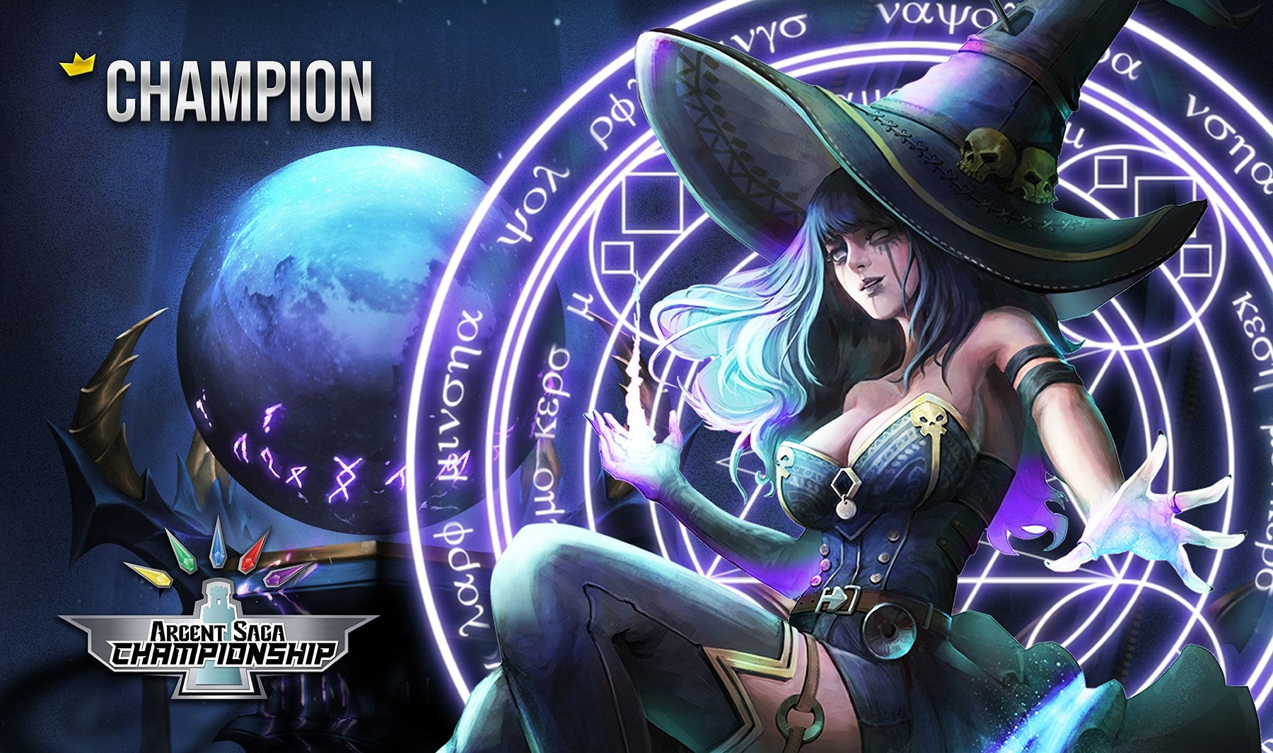 Image for Argent Saga TCG Rubber Event Playmat - Hoenna, The Dark Champion (October 2019) - Playmats