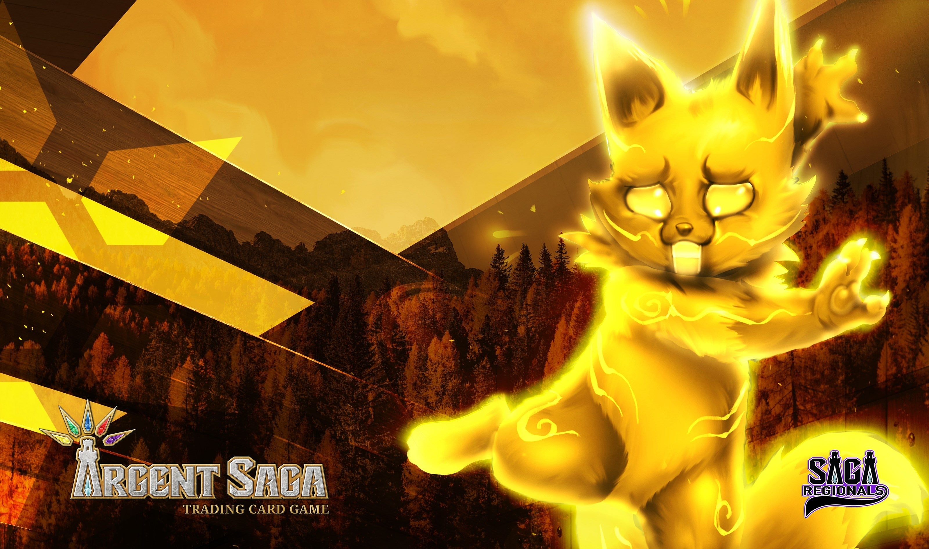 Image for Argent Saga TCG Rubber Event Playmat - Saga Regional Entry September 2019 - Playmats