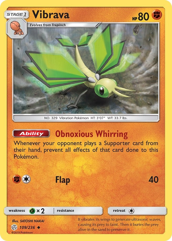Image for Vibrava (109/236) (SM - Cosmic Eclipse) - Pokemon